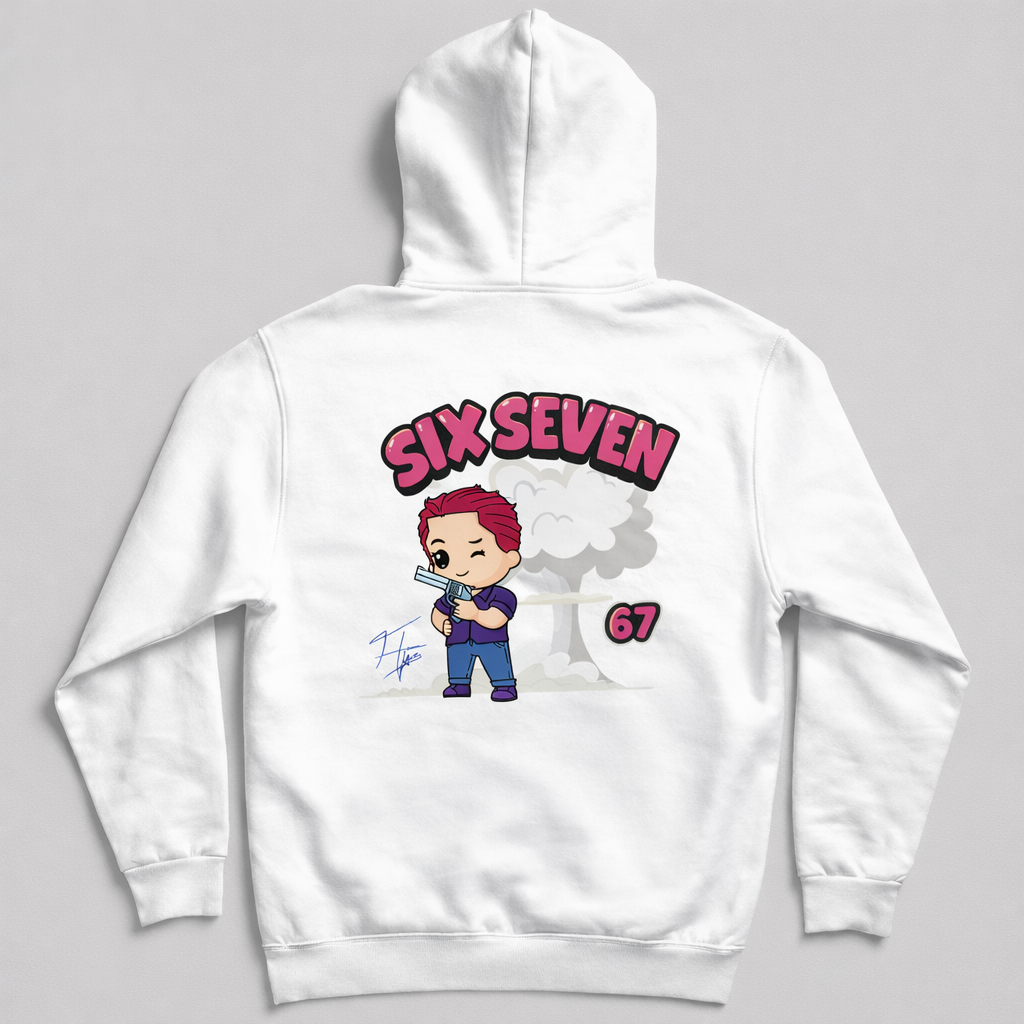 Mikina Haouseek Six Seven - Biela